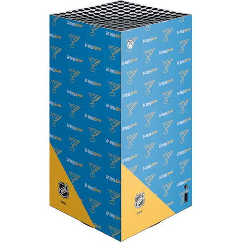 NHL St. Louis Blues Pattern XBox Series X Digital Edition Console Skin